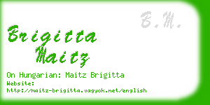 brigitta maitz business card